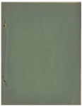 Moe Howard's 30pp. Script Dated October 1939 for The 1940 Three Stooges Film ''Rockin' thru the Rockies'' With Working Title ''Nell's Belles'' -- Moe's Annotations Including Signature -- Very Good